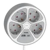 Produžni kabl sa prenaponskom zaštitom sa 4 utičnice MAX MPS-04UG-3M/3m/USB portovi