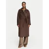 Weekend Max Mara Volneni plašč Resina 2625016102 Temno rjava Regular Fit