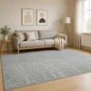 vidaXL Preproga Siva 160 x 230 cm 100% poliester 3 mm Pralna
