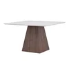 Miza Dallas 4896 Rjava, Svetlo siva, 75x120x120cm, MDF plošča, MDF plošča