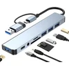 Fast asia USB 3.0+TIP C na 4xUSB 3.0+TIP C+SD/micro sd+ Audio metal HUB