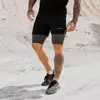 GymBeam Muški šorts 2in1 Black Grey