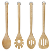 4-piece kitchen utensil set, birch wood - KitchenAid