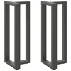 Noge za barski stol T-oblika 2 kom antracit 50x35x(100-101) cm čelik