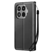 AVIZAR Denarnica etui za Xiaomi 15T Pro z vrvico in držalom za kartice, Črna, (5000189401)