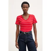 TOMMY HILFIGER Majica Cody  rdeča / bela