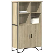 Visoka komoda boja hrasta 79,5x35,5x137,5 cm konstruirano drvo