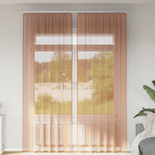 Voile zavjese s petljama 2 kom terakota 140x260 cm