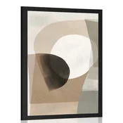 Plakat abstraktne oblike No1 - 40x60 black