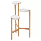 SATSUMAS Stalak za cvece, bambus/bela, 78 cm
