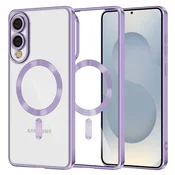 Ovitek Techsuit Luxury Crystal MagSafe za Samsung Galaxy S25 Edge - svetlo vijoličen