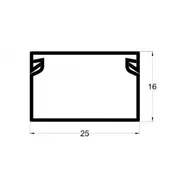 Kanalica ME-25x16mm 2m samolepljiv kablovski kanal PVC