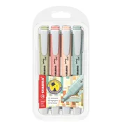Osvetljevalec - STABILO swing cool NatureCOLORS - set 4