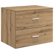vidaXL Kopalniška omarica na steni Artisan hrast 62,5 x 44,5 x 50 cm