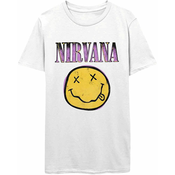 Nirvana Majica Xerox Smiley Pink Unisex White M