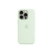 APPLE iPhone 15 Pro Silicone Case with MagSafe - Soft Mint ( mwnl3zm/a )