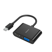 HAMA Video adapter, 2v1, vtič Mini DisplayPort - vtičnica VGA in HDMI™, Ultra-HD 4K