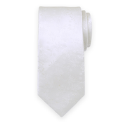Poročna kravata v krem barvi s cvetličnim vzorcem 15562
