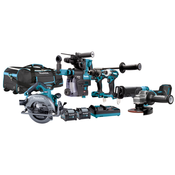 Makita DK0128G601 Set akumulatorskih XGT baterij 40 V max, komplet orodja, dve bateriji 4,0 Ah, hitri polnilnik in