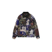 Desigual Prehodna jakna temno modra/rjava/zelena/off-bela