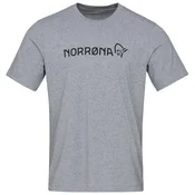 Norrona /29 bombažna Norrona viking majica, drizzle melange (M)