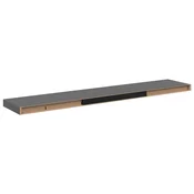 Vidaxl Stenske police 2 kosa visok sijaj sive 120x23,5x3,8 cm MDF