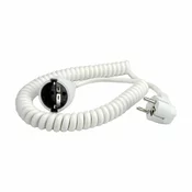 Bachmann produžni kabel 220V spiralni 1m bijeli BM0010721