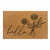 Predpražnik iz kokosovih vlaken 75x45 cm Hello & Flowers - Hanse Home
