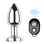 Kiotos Vibrating Aluminium Buttplug Medium