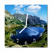 tulup.si Steklena kvadratna ura Gorsko jezero 30x30 cm