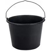 shumee Plastično gradbeno vedro, 20 litrov, črno