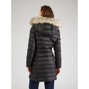 Tommy Jeans Zimski plašč ESSENTIAL  progasto bež / črna