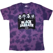 Black Sabbath Band & Logo Wash Collection Purple XL Majica
