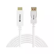 Sandberg DisplayPort 1.4 – HDMI povezovalni kabel 4K 60Hz 2 m