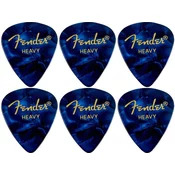 Fender 351 Shape Premium Pick Heavy Blue Moto 6 Pack