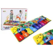 slomart LEAN TOYS Plesna glasbena podloga z živalmi in klavi- a