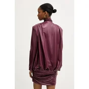 Obleka Haveone bordo barva, MFS-P097