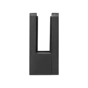 VEVOR Stekleni objemka kvadratna ograjna nosilec 55x55x26 mm črna