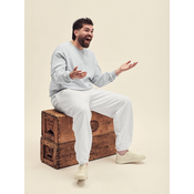 Light grey mens sweatshirt Set-in Sweat Fruit of the Loom