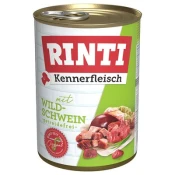 Rinti Mokra hrana Kennerfleisch, 400g - Divji prašič