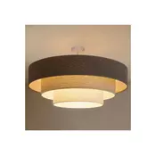 Brilagi - Pritrjena stropna svetilka LUNETA 3xE27/60W/230V premer 80 cm siva/kremna/bela