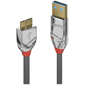 LINDY LINDY USB kabel USB 3.2 gen. 1 (USB 3.0) USB-A vtič\, USB-mikro-B 3.0 vtič 1.00 m siva 36657, (20416663)