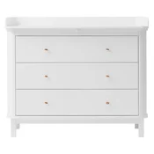 oliver furniture komoda s previjalno mizo white