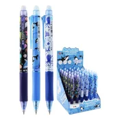 Gel pisalo/radirka M&G iErase Clicker Animals Know 0,7 mm - modro polnilo