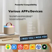 Soaiy LED displej, Bluetooth, USB type C, Beli