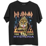 Def Leppard Hysteria 88 (Back Print) Black L Majica