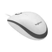 Logitech M100 optična miška, bela