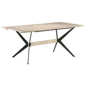 Blagovaonski stol 180 x 90 x 76 cm od masivnog drva manga