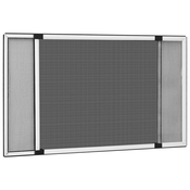 VIDAXL proširivi zaslon protiv insekata (75-143) x 50cm, bijeli