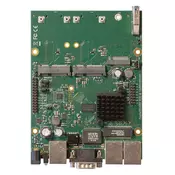 MikroTik  RouterBOARD M33G with Dual Core 880MHz CPU, 256MB RAM, 3x Gbit LAN, 2x miniPCI-e, 2x SIM slots, USB, microSD slot, M.2 slot, RouterOS L4 (RBM33G)